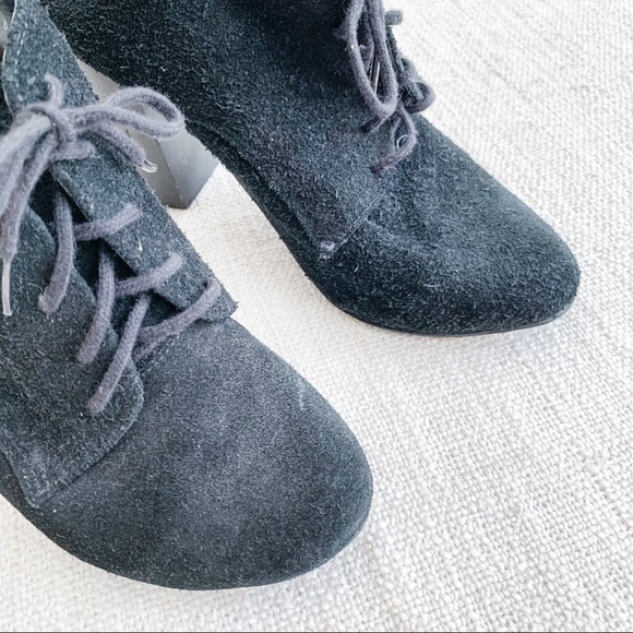 🧙‍♀️ AMERICAN APPAREL Black Suede Booties 🧙‍♀️ - Picture 5 of 7